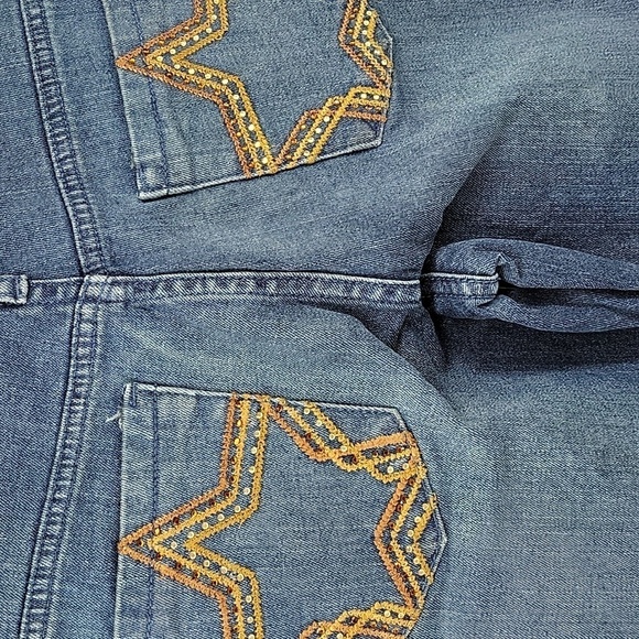 Dear ab Womens Star Pocket Low Rise Bootcut jeans size 8 - Picture 6 of 14